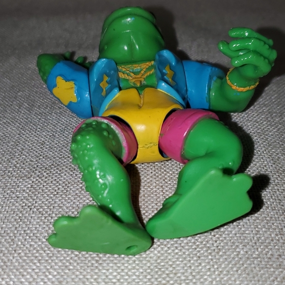 ⭐️VINTAGE⭐️ 1989 TMNT Genghis Frog Action Figure - Picture 9 of 11
